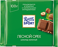 Шоколад RITTER SPORT Лесной орех молочный, 100г.