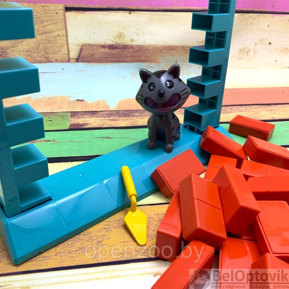 Легендарная логическая настольная игра Кошка на стене (шпателем выдвигать кирпичики и не уронить кошку) - фото 9 - id-p179086395