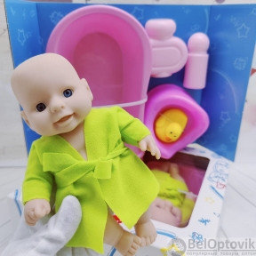 Кукла - малыш Пупс Fancy Dolls с 5-ю аксессуарами для купания PU13