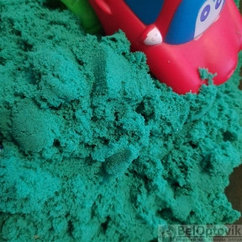 Набор для творчества GENIO KIDS Умный песок (живой кинетический песок), 1000g Зелёный