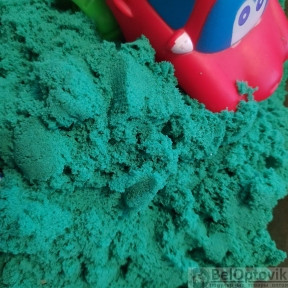 Набор для творчества GENIO KIDS Умный песок (живой кинетический песок), 1000g Зелёный - фото 1 - id-p116448957