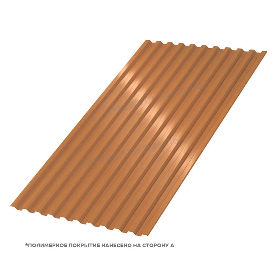 Металл Профиль Профилированный лист С-21x1000-A (AGNETA_Д-03-Copper-0,5)