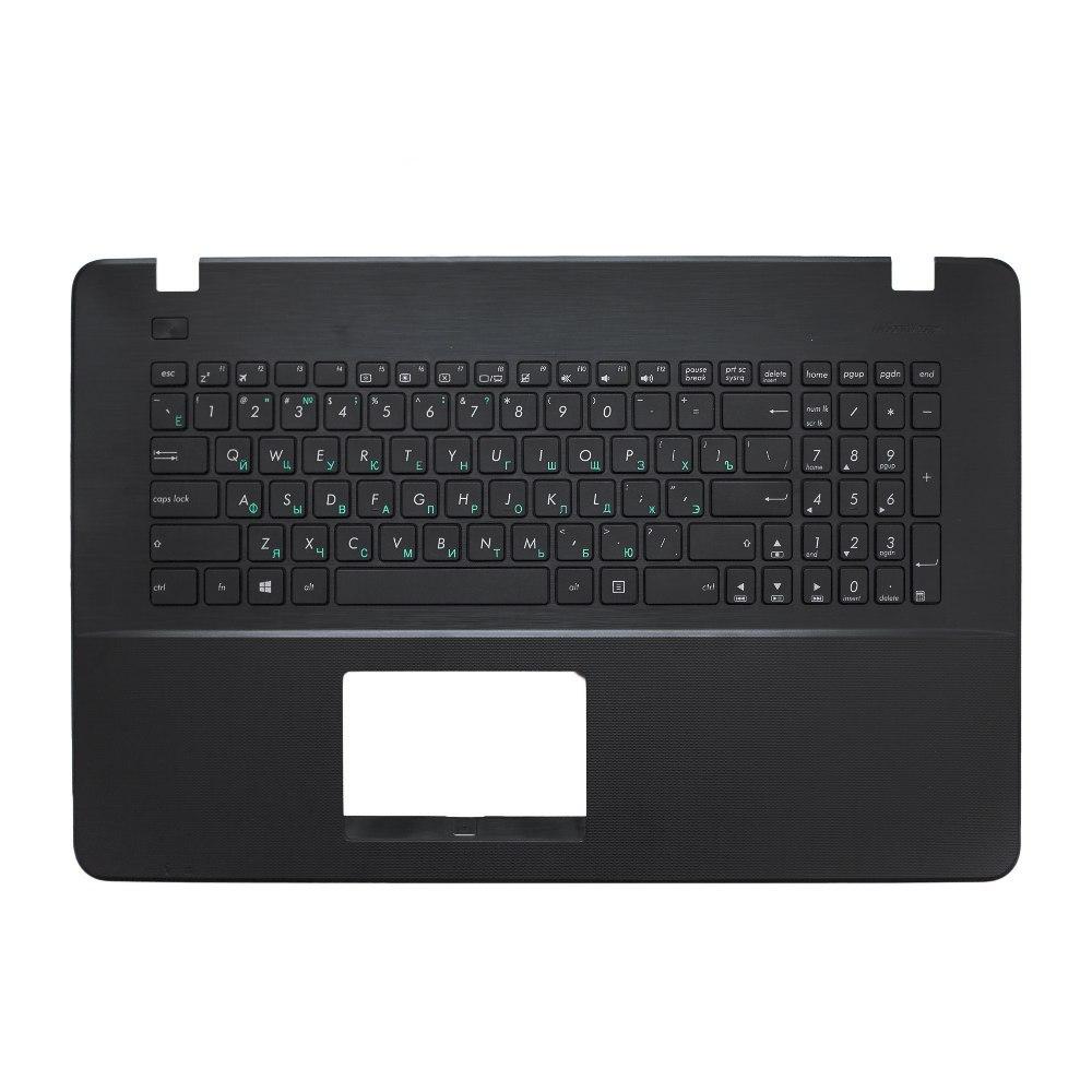 Верхняя часть корпуса (Palmrest) Asus VivoBook X751 с клавиатурой, черный