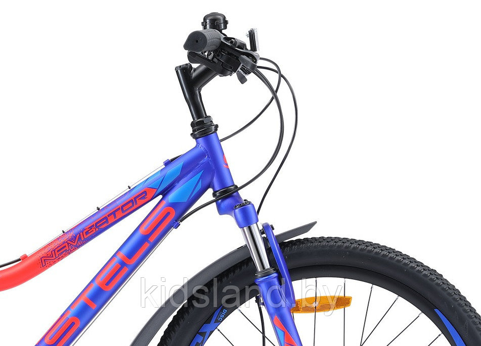 Велосипед Stels Navigator 410 Md 24" (синий/неоновый-красный) - фото 6 - id-p179096912