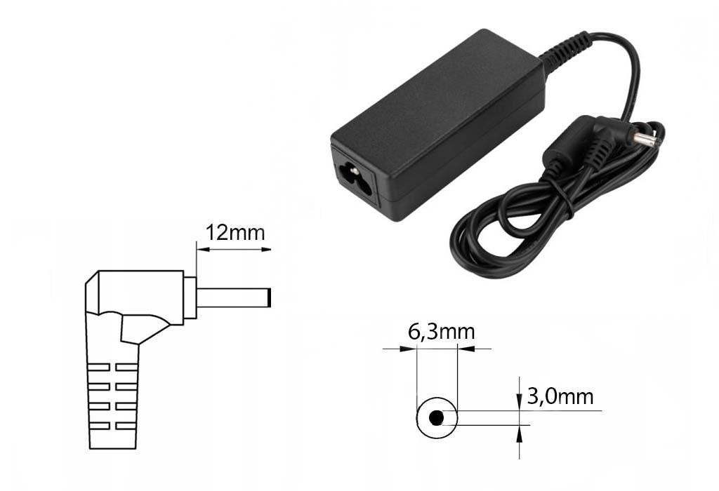 Зарядка (блок питания) для ноутбука Toshiba Libretto U105, 15V 5A 75W, штекер 6.3x3.0 мм - фото 1 - id-p179109450