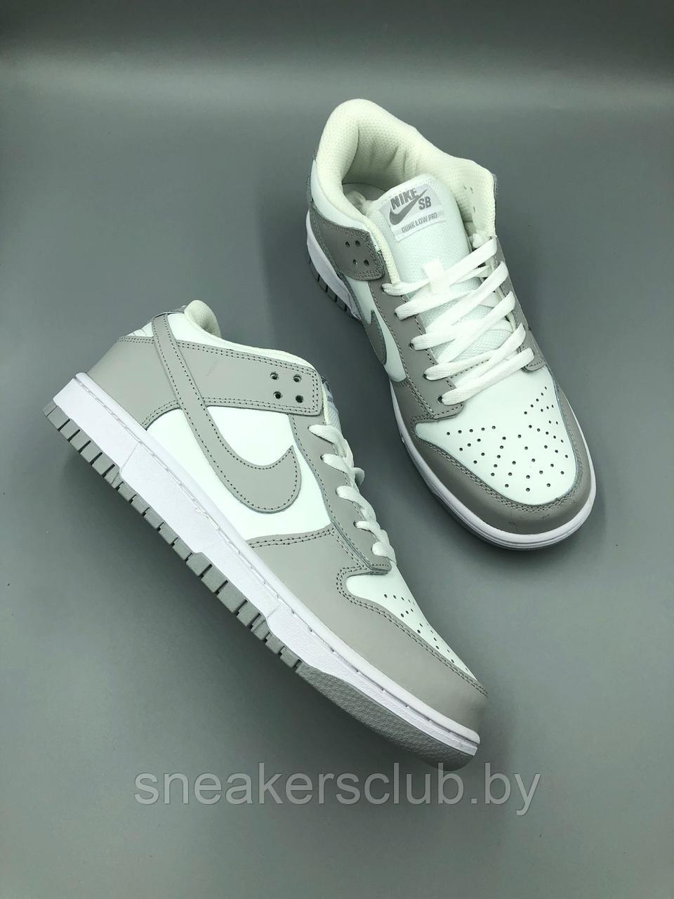 Кроссовки мужские Nike SB / демисезонные / повседневные бело-серые - фото 4 - id-p179113881