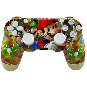 Геймпад - джойстик для PS4 беспроводной DualShock 4 MARIO реплика