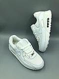 Кроссовки женские / подростковые белые Nike Air Max 90, фото 2