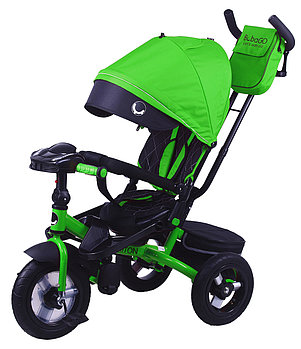 Детский трехколесный велосипед Bubago Triton зеленый-черный (bluetooth)