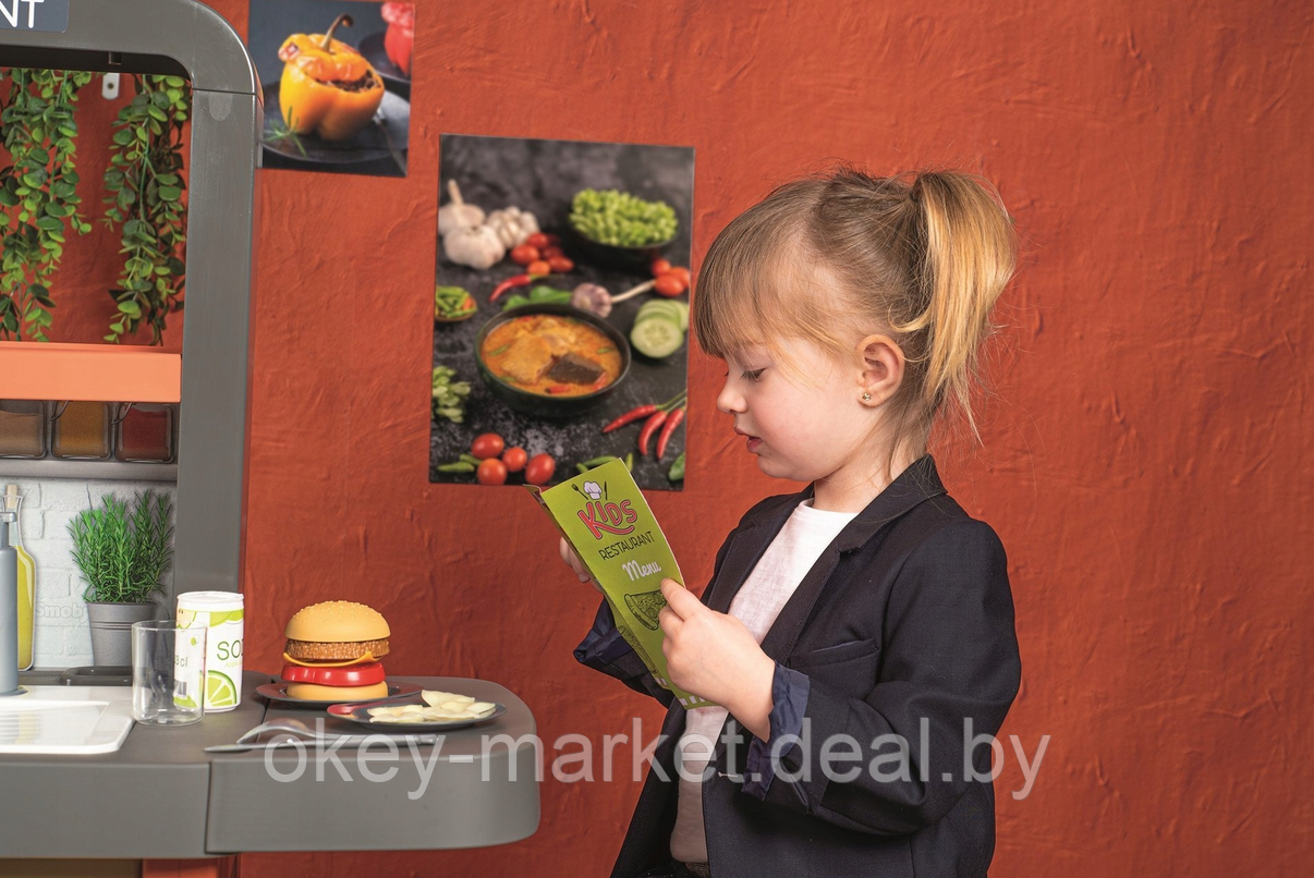 Интерактивная детская кухня Smoby Ресторан шеф-повара 312304 - фото 7 - id-p179114749
