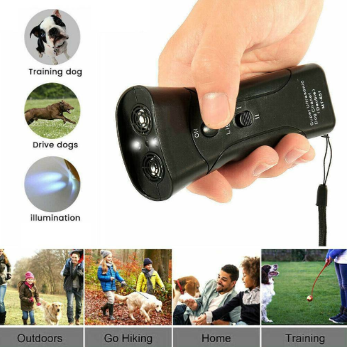 Ультразвуковой отпугиватель собак Ultrasonic Dog Chaser+Dog Trainner (кликер для отпугивания собак и их дресси - фото 5 - id-p179114775
