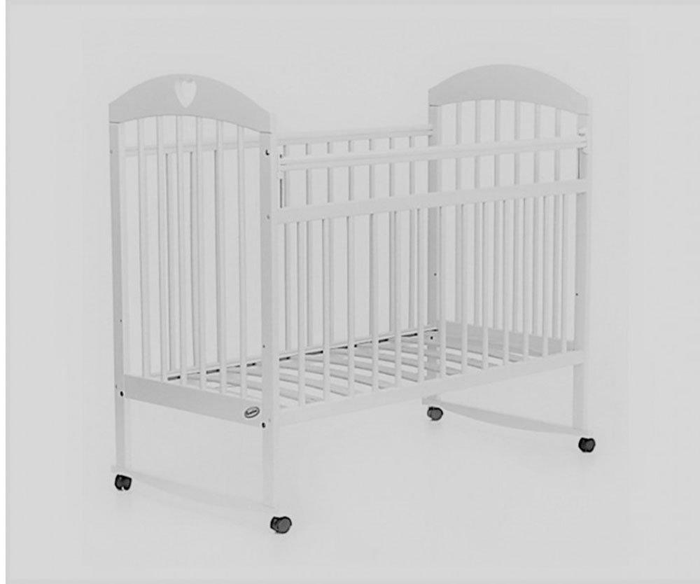 Кроватка Bambini Classic арт. 09 (серый) колесо-качалка (Бамбини Классик)