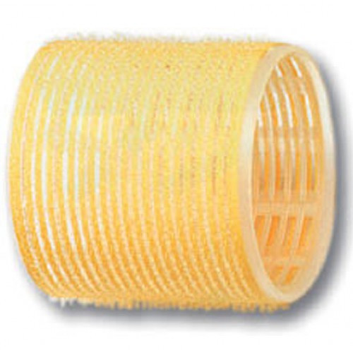 Бигуди-липучки PROFI line R-VTR-17, желтые, d65мм., 6шт. - фото 1 - id-p179123559