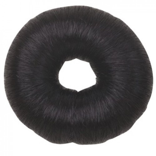 Валик PROFI line для причесок, круглый, черный, из искусственного волоса - фото 1 - id-p179124652