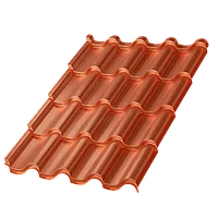 Металл Профиль Металлочерепица МП Монтерроса-X (AGNETA-03-Copper\Copper-0.5)