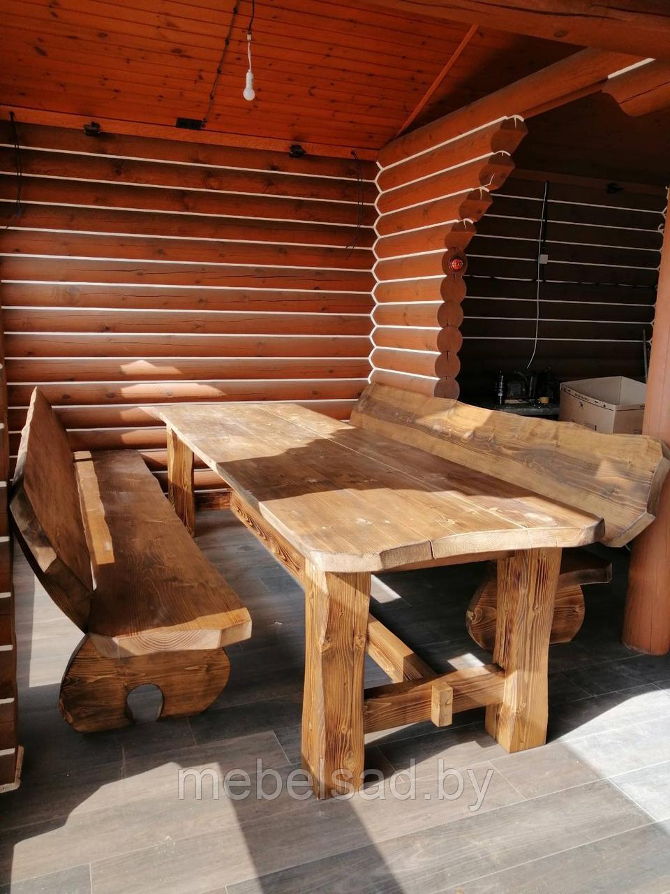 Набор садовый и банный  деревянный "Банька Премиум"  1,6 метра 3 предмета