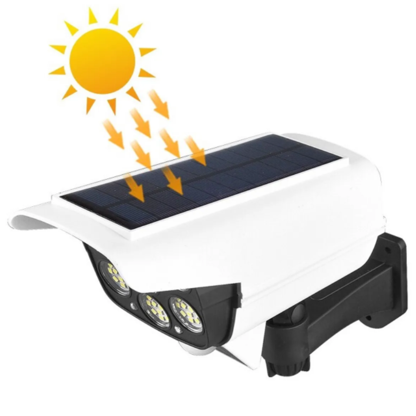 Светильник уличный на солнечной батарее Solar (камера муляж) датчик движения, пульт д/у, 77 SMD, IP66 - фото 7 - id-p179154833