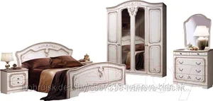 Комплект мебели для спальни ФорестДекоГрупп Валерия-4 (жемчуг)