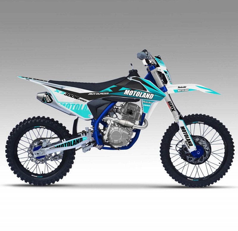 Мотоцикл Кросс Motoland X3 300W PRO (174MN-3) (2022 г.) Синий - фото 8 - id-p179178344