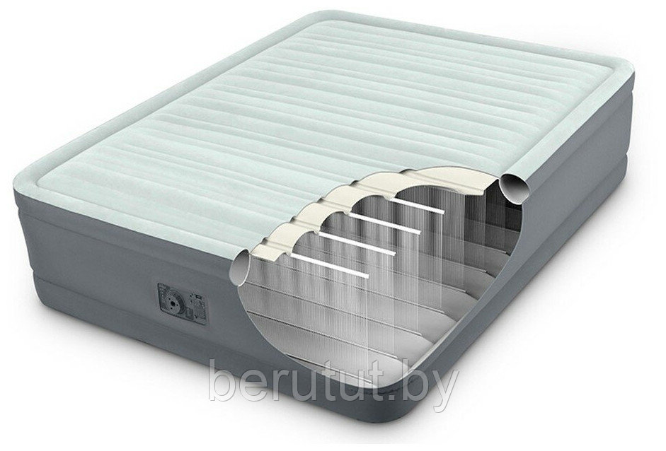 Надувная кровать Intex PremAire I 191x137x46 см - фото 4 - id-p179180562