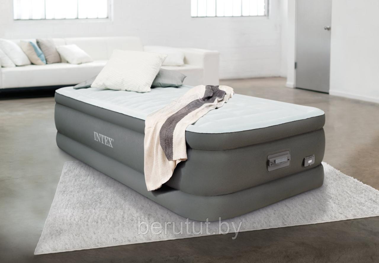 Надувная кровать Intex PremAire I 191x99x46 см - фото 1 - id-p179180771