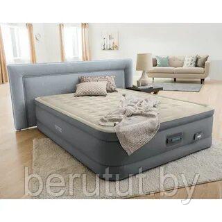 Надувная кровать Intex PremAire II 203x152x46 см - фото 1 - id-p179181420