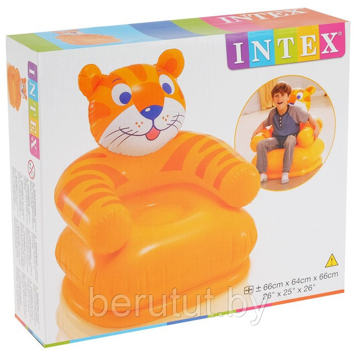Надувное детское кресло Intex Тигренок 3-8 лет - фото 3 - id-p179181455