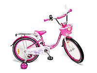 Детский двухколесный велосипед Favorit Butterfly 18" (5-8 лет) розовый, фото 1