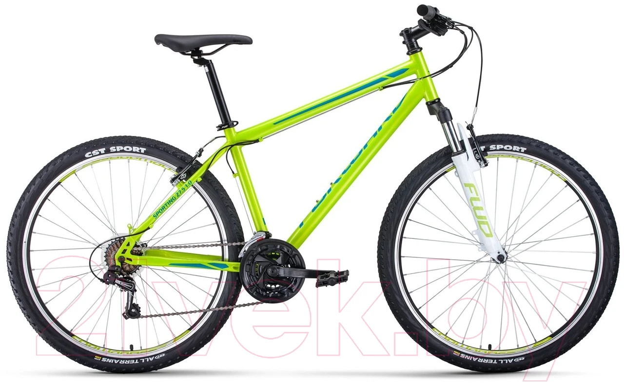 Велосипед Forward Sporting 27.5 1.0 р.17 2022 (зеленый/бирюзовый)