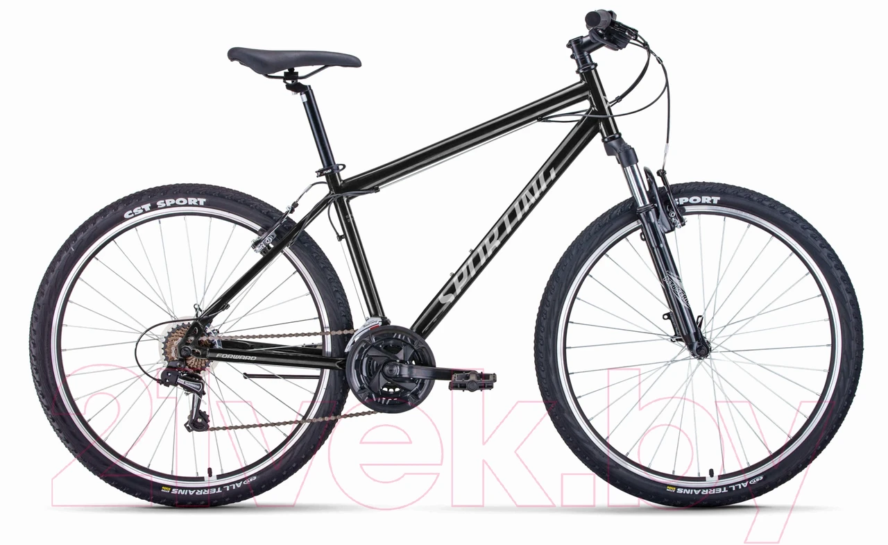 Велосипед Forward Sporting 27.5 1.2 р.17 2022 (черный/серебристый)