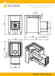 Печь ВЕЗУВИЙ Русичъ Антрацит 12 (ДТ-3) 2022, фото 2