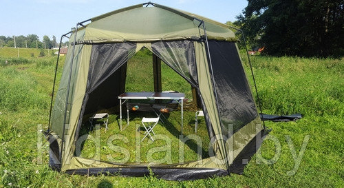 Тент-шатер с москитной сеткой и шторками (430х430х230см), арт. LANYU 1629