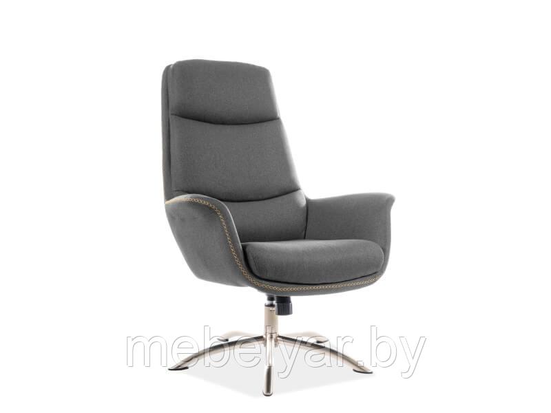 Комплект SIGNAL REGAN TAP. 176 (кресло+подставка для ног) серый - фото 1 - id-p179215183