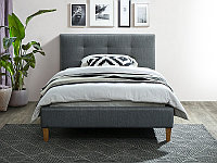 Кровать SIGNAL TEXAS TAP. 23 серый/дуб 120/200