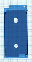 Водозащитная прокладка (проклейка) для Apple iPhone 6s белая