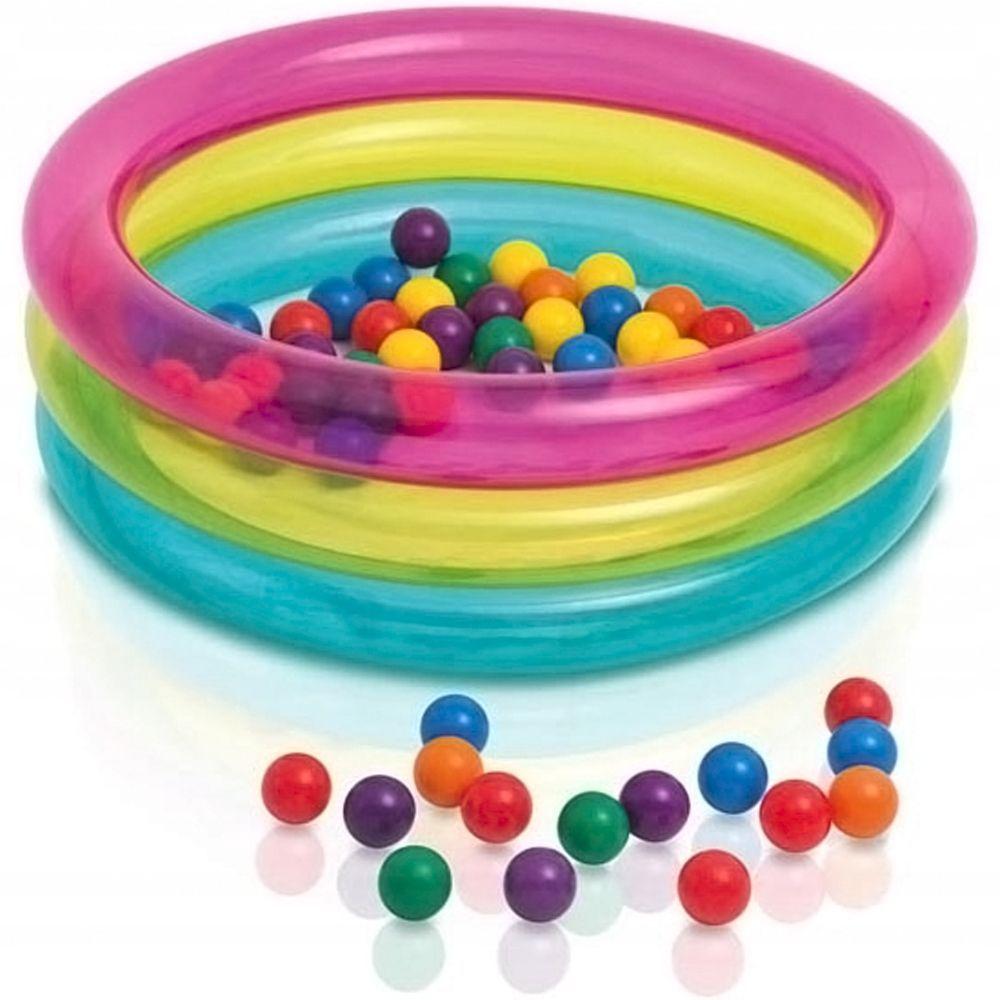 Надувной детский сухой бассейн с мячиками Intex 48674 - фото 1 - id-p68120374