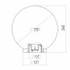 НТУ 01-60-255 ЭРА Светильник садово-парковый шар дымчатый D250mm Е27 - фото 2 - id-p179230139