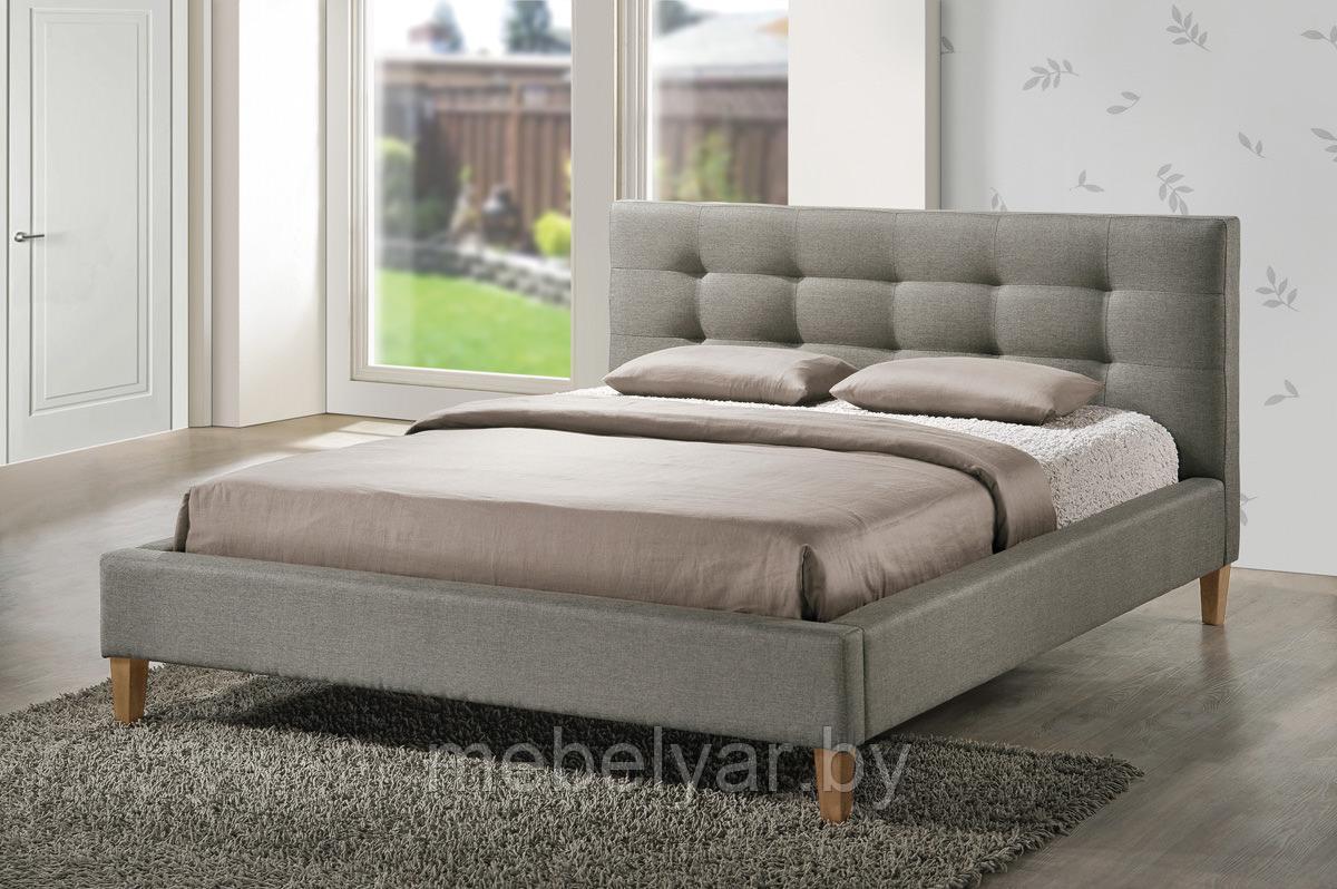 Кровать SIGNAL TEXAS TAP. 23 серый/дуб 160/200