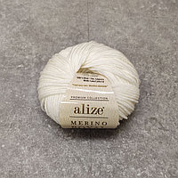 Пряжа Alize Merino Royal, Ализе Мерино Роял, турецкая, 100% шерстяная, для ручного вязания, моток 50г, 100м. (цвет 55)