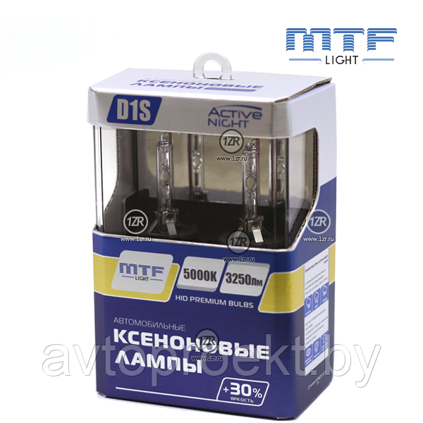 Лампа ксеноновая MTF Light ACTIVE NIGHT +30% D1S