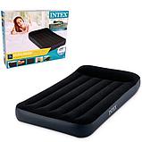Матрас надувной односпальный Intex Pillow Rest Classic 191x99x30 см, фото 6