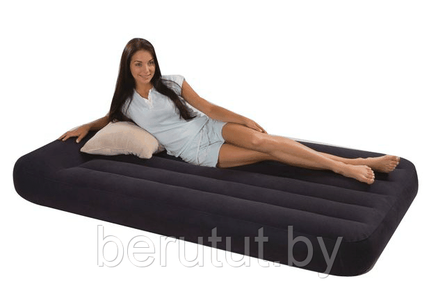 Матрас надувной односпальный Intex Pillow Rest Classic 191x99x30 см - фото 5 - id-p179292763