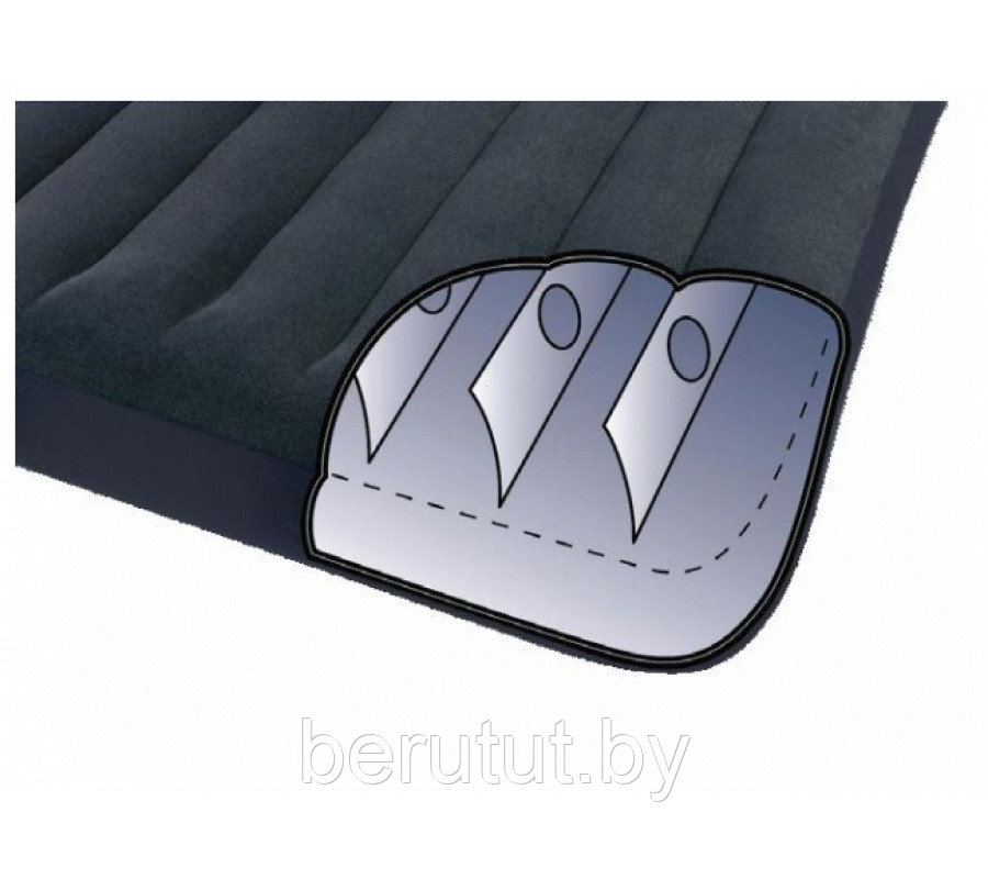 Матрас надувной односпальный Intex Pillow Rest Classic 191x99x30 см - фото 3 - id-p179292763