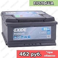 Аккумулятор Exide Premium EA852 / Низкий / 85Ah / 800А / Обратная полярность / 315 x 175 x 175