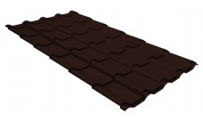 Металлочерепица камея RR 32 темно-коричневый - фото 10 - id-p179327086