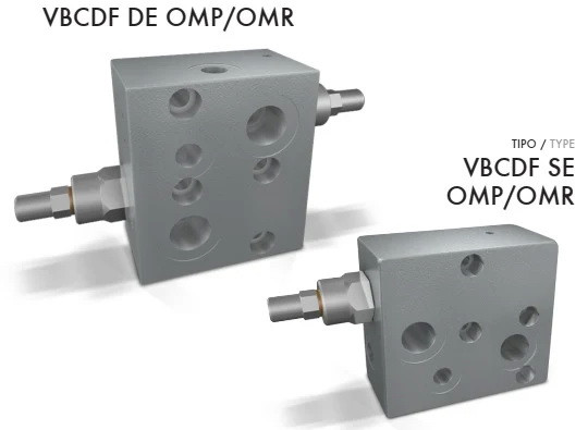Клапан тормозной фланцевый на гидромотор типа OMP/OMR VBCDF 1/2 SE OMP/OMR SF - фото 1 - id-p179331056