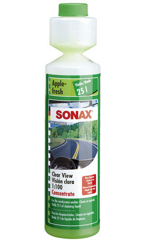 Стеклоомыватель летний SONAX 1:100 до 25л Apple Fresh 250 мл 3721410 - фото 1 - id-p179343891