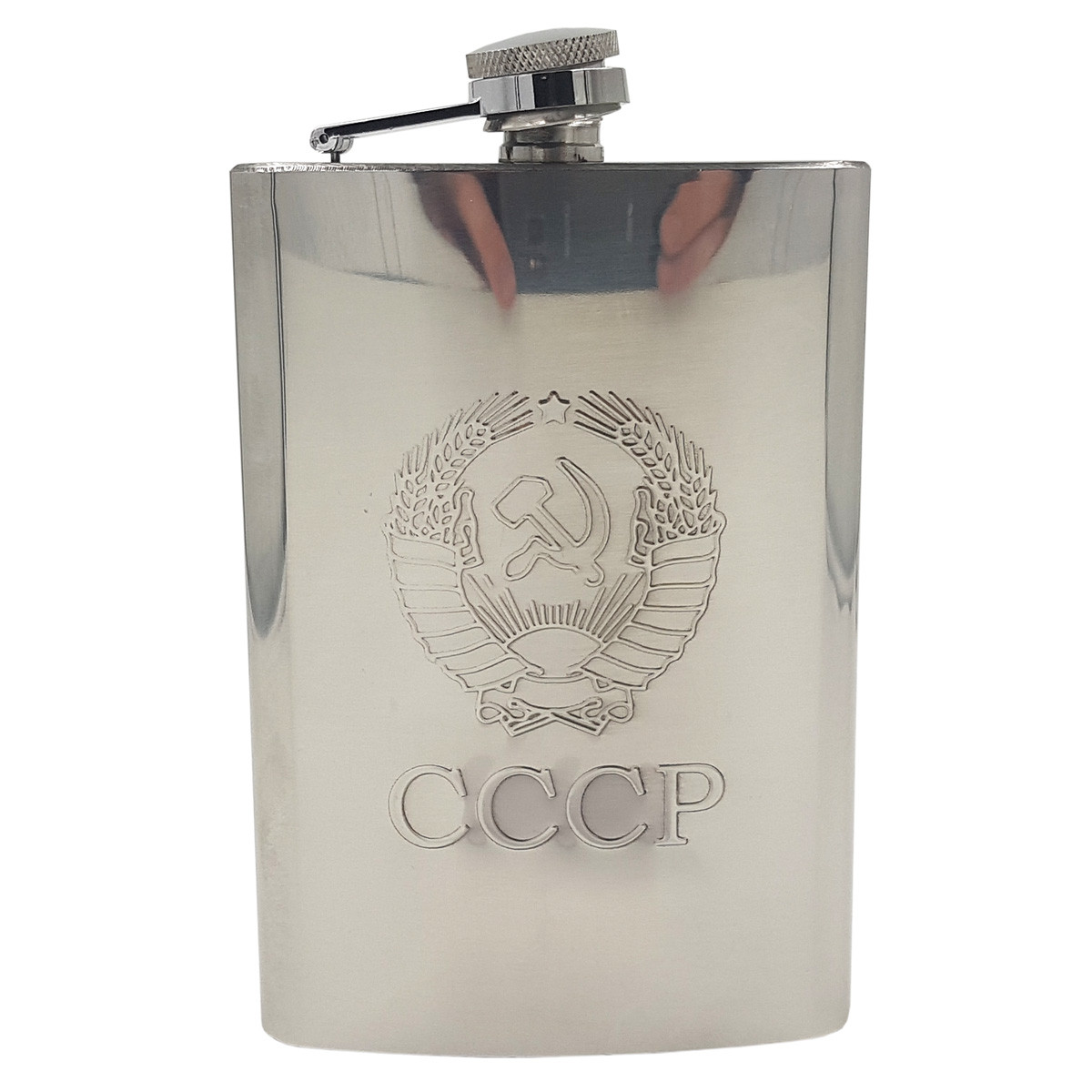 Фляга походная туристическая CCCP из коррозионно-стойкой стали - фото 1 - id-p179344404