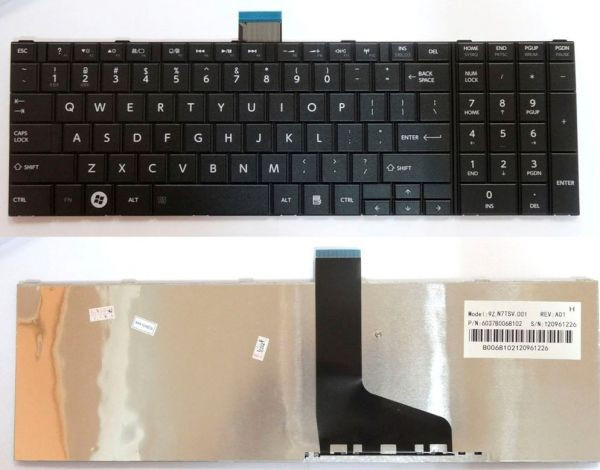 Замена клавиатуры в ноутбуке TOSHIBA Satellite L50 черная в рамке