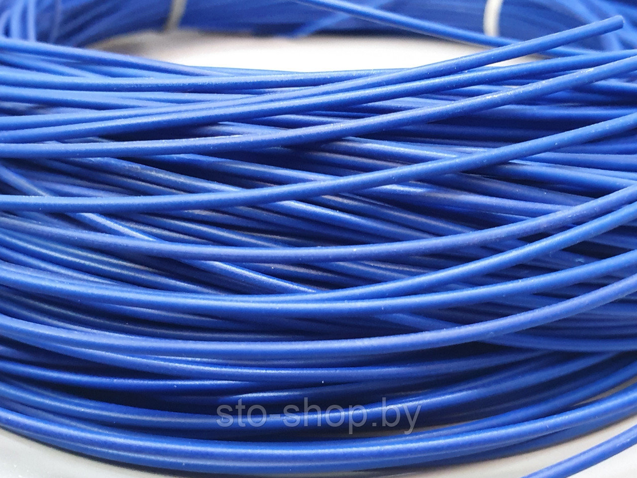 Провод ПВАМ 0,5 мм² гибкий теплостойкий синий - фото 1 - id-p174169819